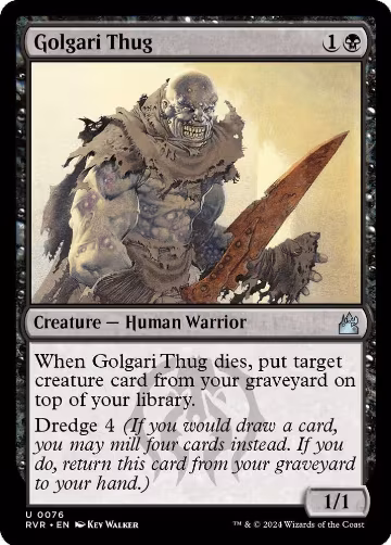 Golgari Thug (76), Ravnica Remastered — Magic card price