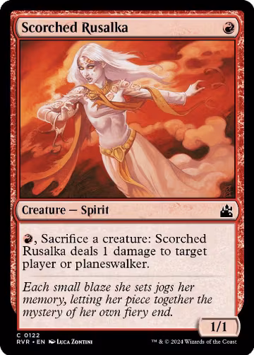 Scorched Rusalka (122), Ravnica Remastered — Magic card price