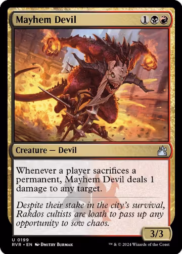 Mayhem Devil (199), Ravnica Remastered — Magic card price