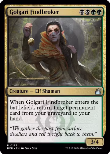 Golgari Findbroker (187), Ravnica Remastered — Magic card price