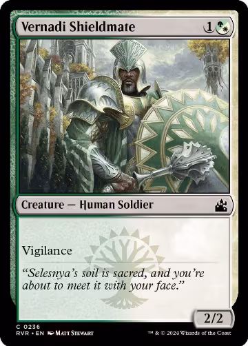 Vernadi Shieldmate (236), Ravnica Remastered — Magic card price