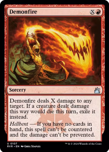 Demonfire (107), Ravnica Remastered — Magic card price