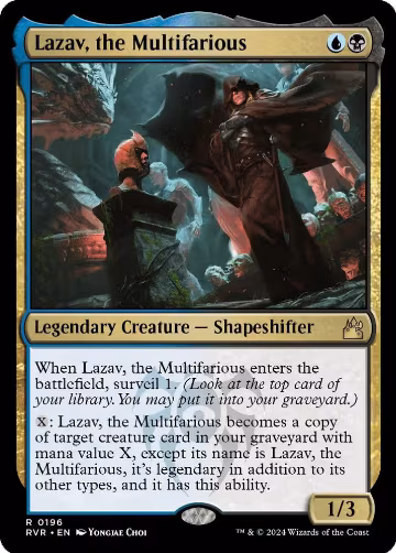 Lazav, the Multifarious (196), Ravnica Remastered — Magic card price