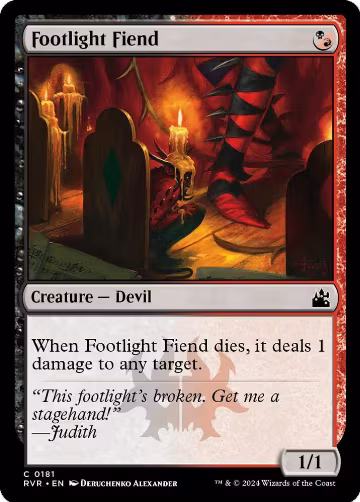 Footlight Fiend (181), Ravnica Remastered — Magic card price