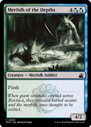 Merfolk of the Depths (200), Ravnica Remastered — Magic card price