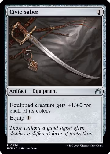 Civic Saber (254), Ravnica Remastered — Magic card price