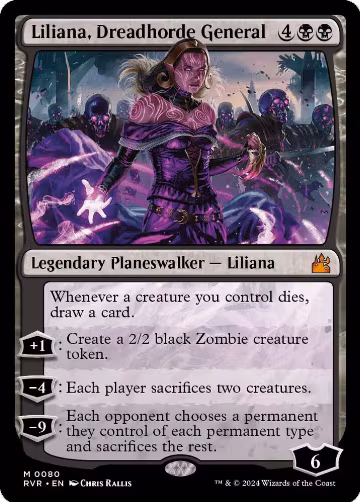 Liliana, Dreadhorde General (80), Ravnica Remastered — Magic card price