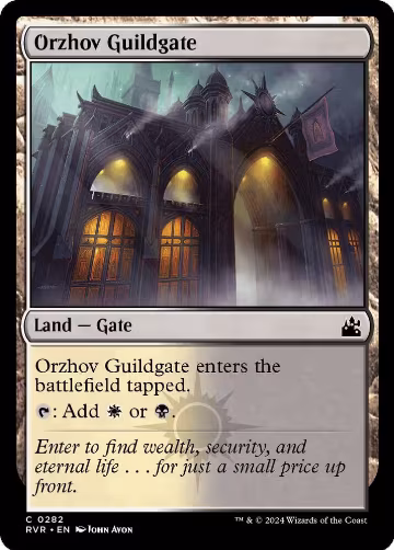 Orzhov Guildgate (282), Ravnica Remastered — Magic card price