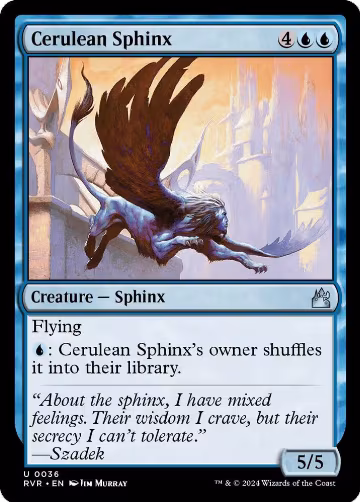 Cerulean Sphinx (36), Ravnica Remastered — Magic card price