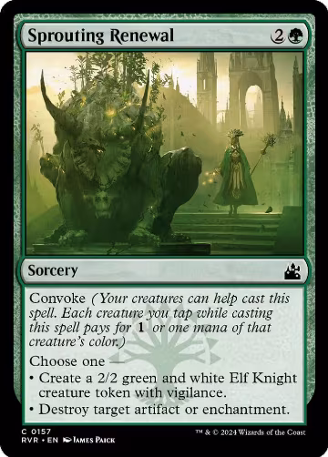 Sprouting Renewal (157), Ravnica Remastered — Magic card price