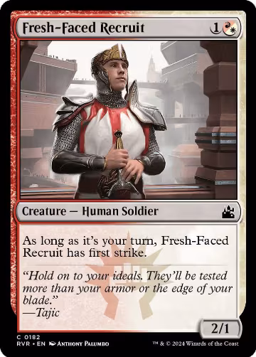 Fresh-Faced Recruit (182), Ravnica Remastered — Magic card price