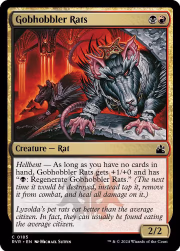 Gobhobbler Rats (185), Ravnica Remastered — Magic card price