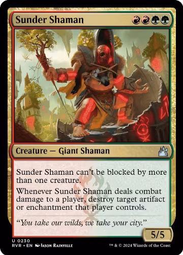 Sunder Shaman (230), Ravnica Remastered — Magic card price
