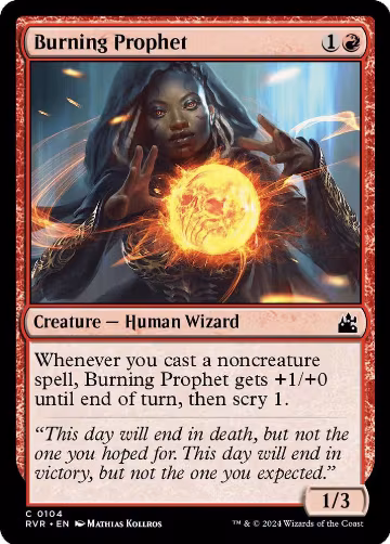 Burning Prophet (104), Ravnica Remastered — Magic card price