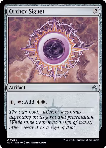 Orzhov Signet (263), Ravnica Remastered — Magic card price