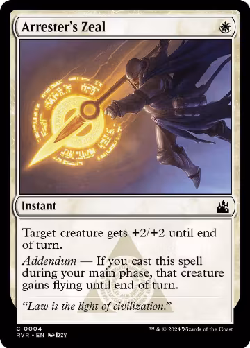 Arrester's Zeal (4), Ravnica Remastered — Magic card price
