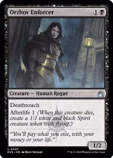 Orzhov Enforcer (87), Ravnica Remastered — Magic card price