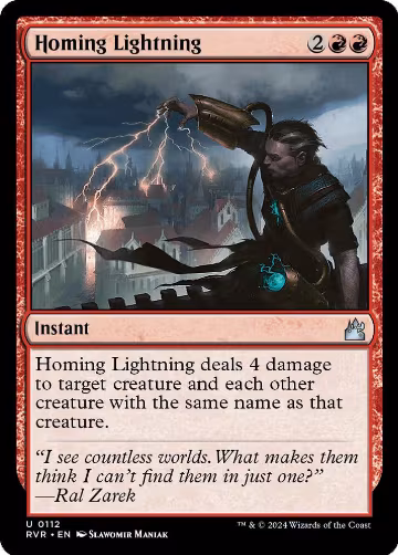 Homing Lightning (112), Ravnica Remastered — Magic card price