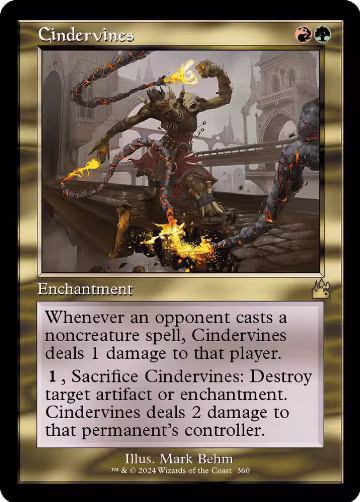 Cindervines (Retro Frame) (360), Ravnica Remastered — Magic card price