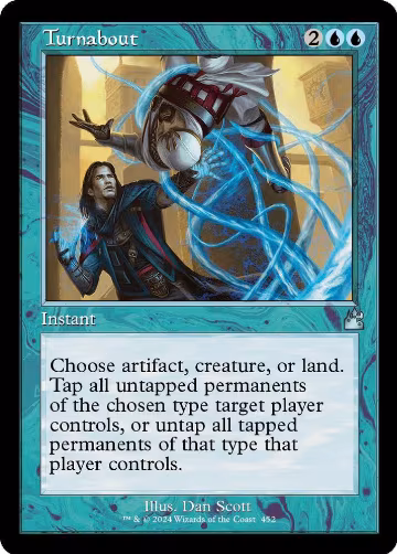 Turnabout (Retro Frame) (452), Ravnica Remastered — Magic card price