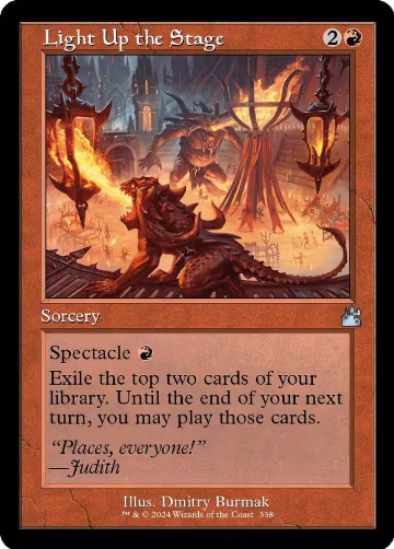 Light Up the Stage (Retro Frame) (338), Ravnica Remastered — Magic card price