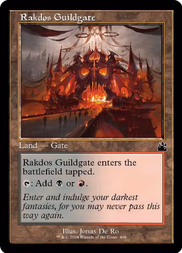 Rakdos Guildgate (Retro Frame) (408), Ravnica Remastered — Magic card price