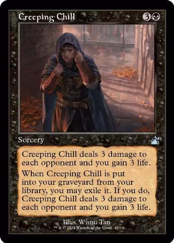 Creeping Chill (Retro Frame) (453), Ravnica Remastered — Magic card price