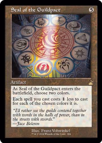 Seal of the Guildpact (Retro Frame) (394), Ravnica Remastered — Magic card price