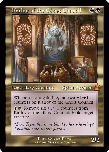 Karlov of the Ghost Council (Retro Frame) (369), Ravnica Remastered — Magic card price