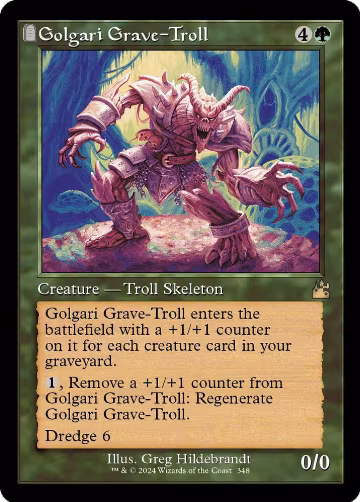 Golgari Grave-Troll (Retro Frame) (348), Ravnica Remastered — Magic card price