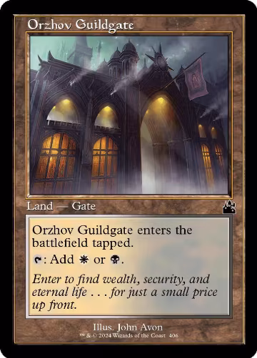 Orzhov Guildgate (Retro Frame) (406), Ravnica Remastered — Magic card price