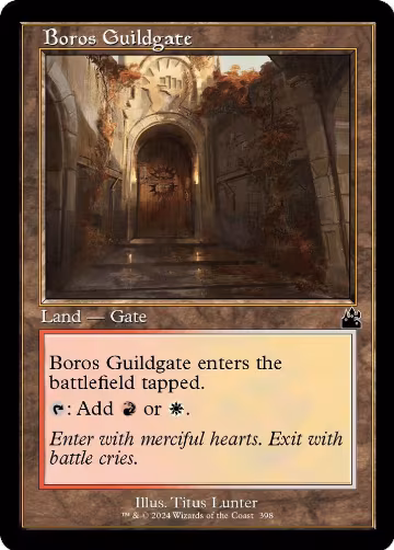 Boros Guildgate (Retro Frame) (398), Ravnica Remastered — Magic card price