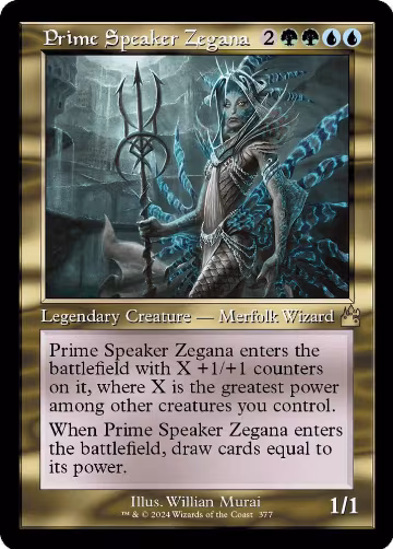 Prime Speaker Zegana (Retro Frame) (377), Ravnica Remastered — Magic card price