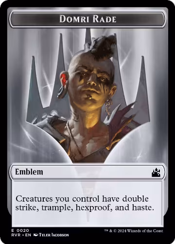 Emblem - Domri Rade (20), Ravnica Remastered — Magic card price