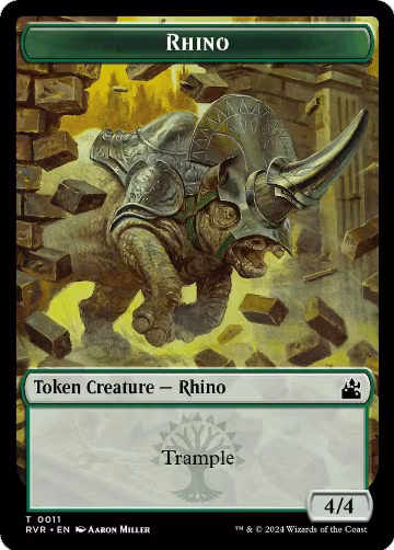 Rhino Token (11), Ravnica Remastered — Magic card price