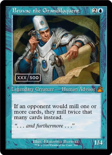 Bruvac the Grandiloquent (Retro Frame) (Serial Numbered) (309), Ravnica Remastered — Magic card price