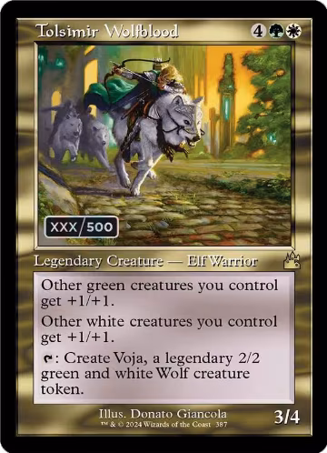 Tolsimir Wolfblood (Retro Frame) (Serial Numbered) (387), Ravnica Remastered — Magic card price
