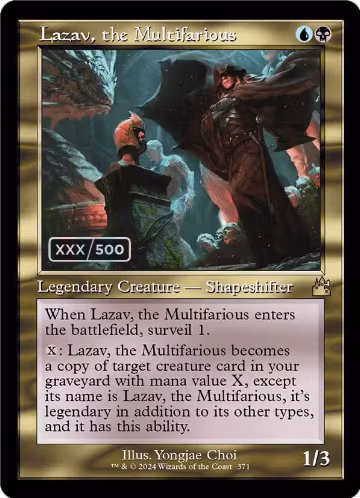 Lazav, the Multifarious (Retro Frame) (Serial Numbered) (371), Ravnica Remastered — Magic card price