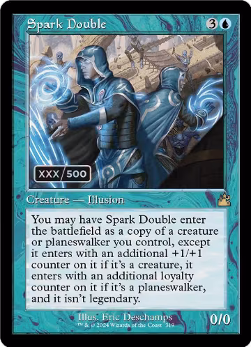 Spark Double (Retro Frame) (Serial Numbered) (319), Ravnica Remastered — Magic card price
