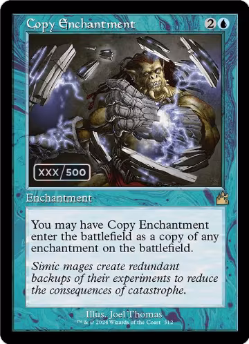 Copy Enchantment (Retro Frame) (Serial Numbered) (312), Ravnica Remastered — Magic card price