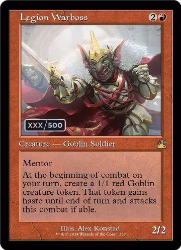 Legion Warboss (Retro Frame) (Serial Numbered) (337), Ravnica Remastered — Magic card price