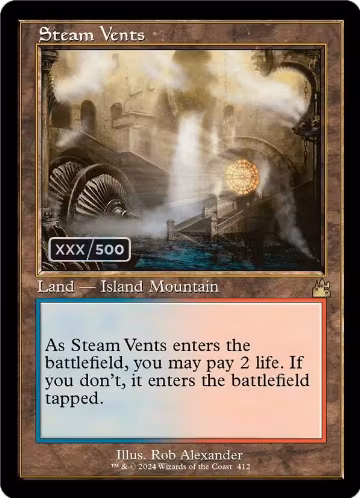 Steam Vents (Retro Frame) (Serial Numbered) (412) — card price