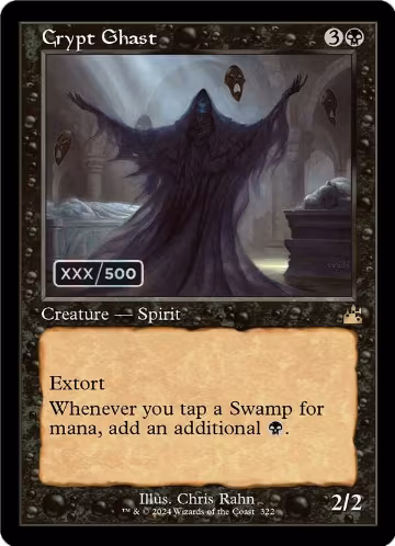 Crypt Ghast (Retro Frame) (Serial Numbered) (322), Ravnica Remastered — Magic card price