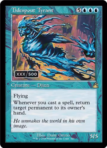 Tidespout Tyrant (Retro Frame) (Serial Numbered) (320), Ravnica Remastered — Magic card price