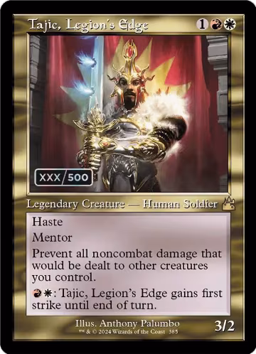 Tajic, Legion's Edge (Retro Frame) (Serial Numbered) (385), Ravnica Remastered — Magic card price