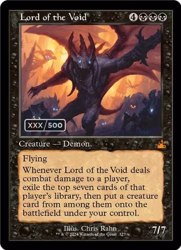 Lord of the Void (Retro Frame) (Serial Numbered) (327), Ravnica Remastered — Magic card price