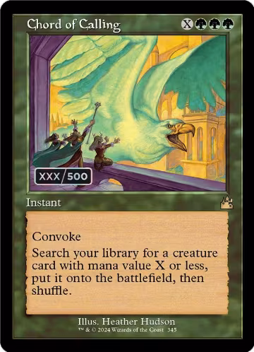 Chord of Calling (Retro Frame) (Serial Numbered) (345), Ravnica Remastered — Magic card price