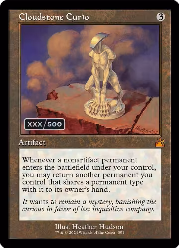 Cloudstone Curio (Retro Frame) (Serial Numbered) (391), Ravnica Remastered — Magic card price