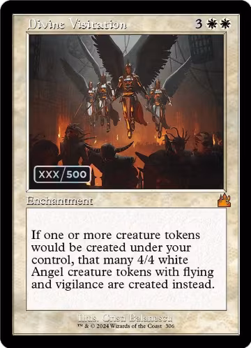Divine Visitation (Retro Frame) (Serial Numbered) (306), Ravnica Remastered — Magic card price