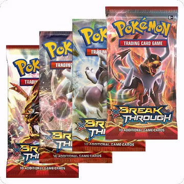 BREAKthrough Booster Pack Art Bundle [Set of 4], XY - BREAKthrough — Pokémon sealed product price